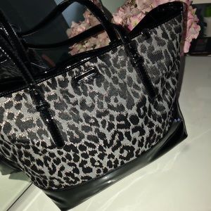NINE WEST Leopard Gold Glitter ✨ Purse
